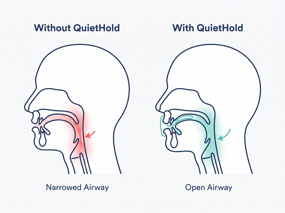 QuietHold Adjustable Anti-Snoring Mouthpiece